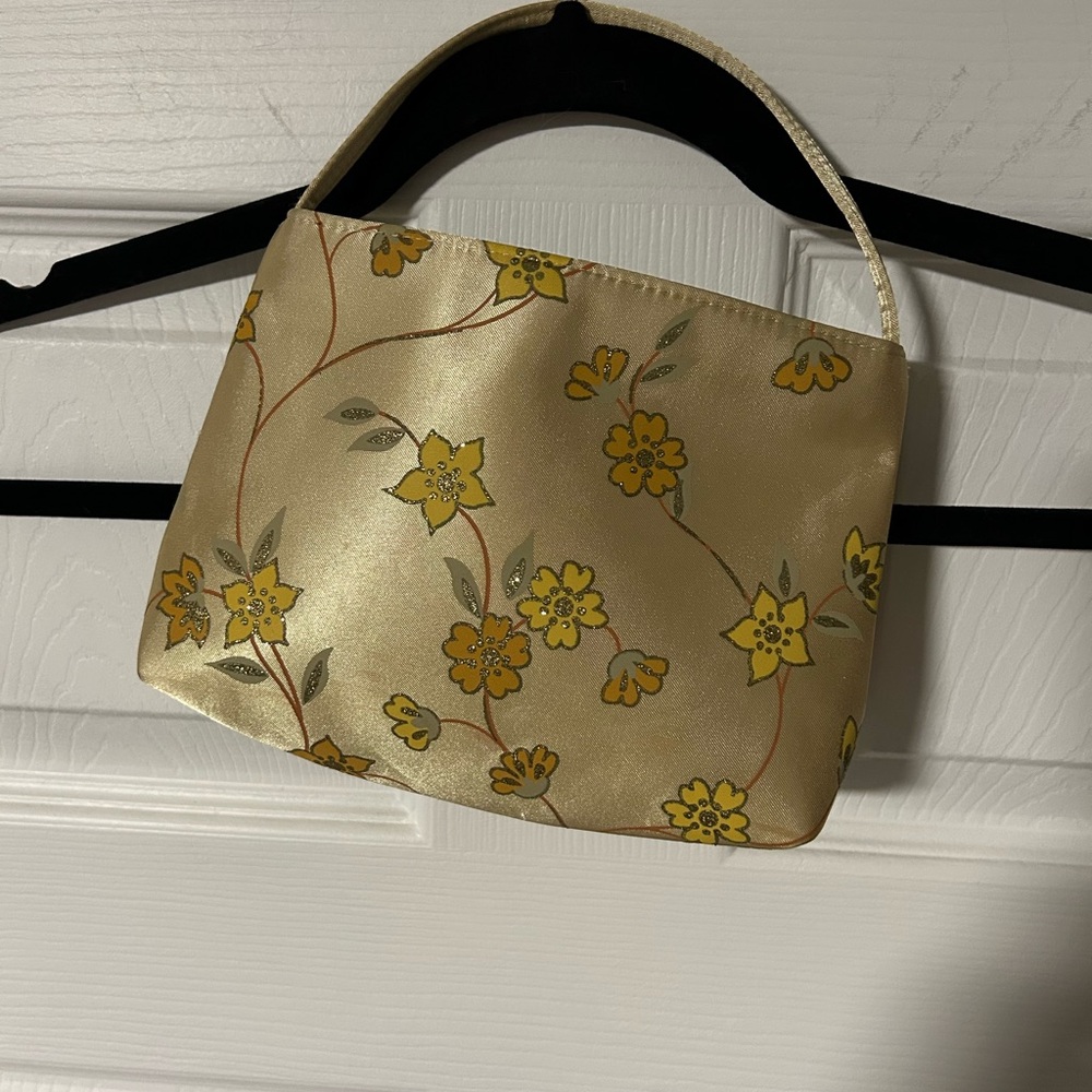 Floral Cream and Yellow Women's Bag